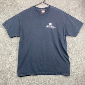 Harley Davidson Sheriff Motorcycle T-Shirt Mens Large Black Ride‎ Forever